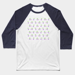 Purple Cherries Baseball T-Shirt